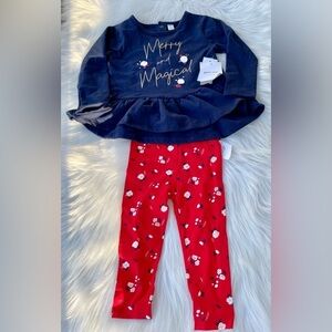 *LAST CHANCE* NWT | Petit Lem | "Merry and Magical" 2 piece outfit | Sz24 mos.